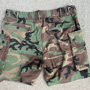 RRL Ralph Lauren Camo Utility Shorts – Size 36 – Military-Inspired
